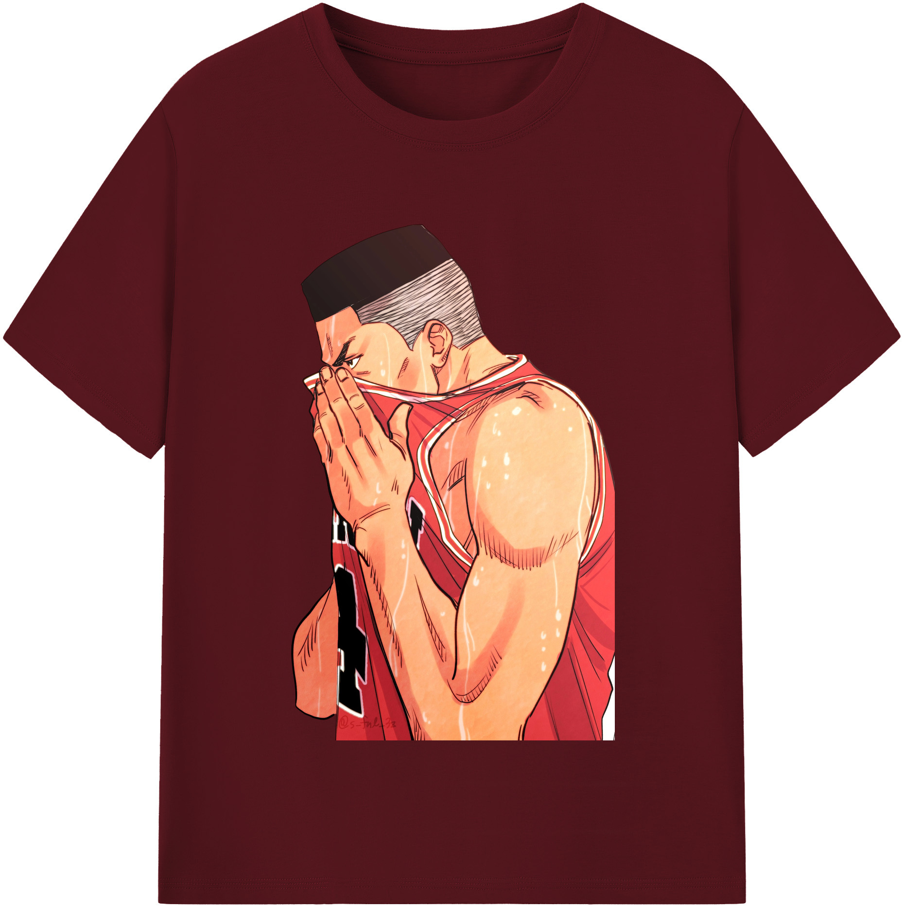 SLAM DUNK／スラムダンク 綿100％半袖Tシャツ（フロントプリント）